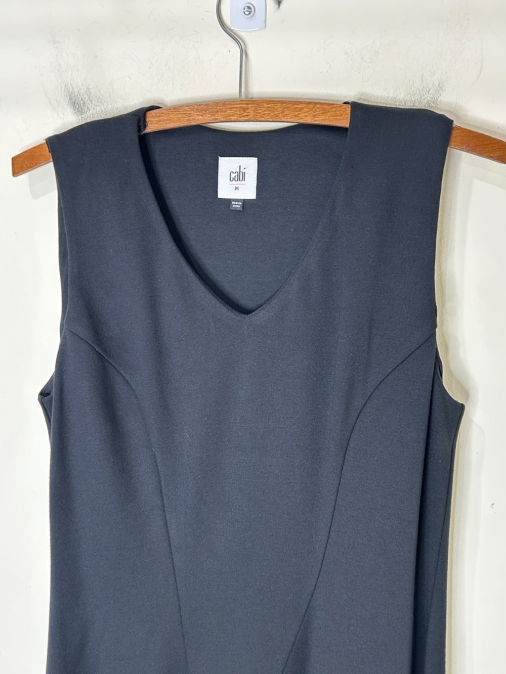 CAbi 3649 Ponte Performance Sleeveless Fit & Flare Dress Black Size Medium - Picture 6 of 13